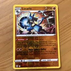 Lucario - 079/172 - Reverse Holo - Brilliant Stars - NM/M - Pokemon Card - Image 1