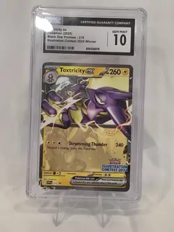 Pokemon Toxtricity ex 215 Scarlet & Violet Promo Illustration Contest CGC 10 - Image 1