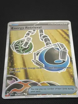 Pokemon TCG Chaos Rising Ultra Rare Energy Retrieval 108/086 UR Holo NM - Image 3