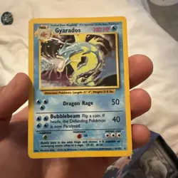 Pokemon TCG Gyarados Base Set 6/102 Holo Unlimited Holo Rare - Image 1
