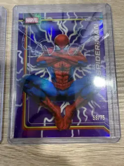 2026 Topps Chrome Marvel Spider-Man - Purple Lightning /75 - Image 1