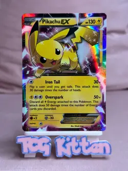Pikachu EX XY84 Black Star Promos XY Holo Promo LP/MP TCGKITTEN - Image 1