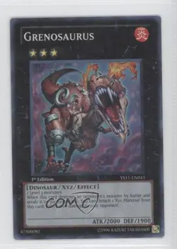 Grenosaurus 1st Ed. YuGiOh Dawn of the XYZ Starter Deck #YS11-EN043 READ - Image 1