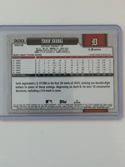 2026 Topps Series 1 Tarik Skubal Rabbits Rare Easter SSP Tigers - Image 2