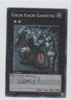 Gachi Gantetsu 1st Ed. YuGiOh Dawn of the XYZ Starter Deck #YS11-EN042 READ - Image 1