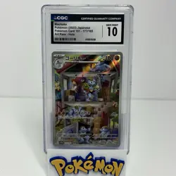 CGC 10 Machoke 177/165 Sv2a Pokemon Card 151 Japanese Art Rare Holo - Image 1