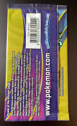 POKEMON XY ANCIENT ORIGINS Sealed 3-Card MINI BOOSTER PACK (Rayquaza Art) - Image 2