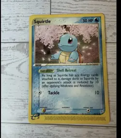 Nintendo Pokemon TCG Squirtle 46/112 EX FireRed & LeafGreen 2004 English 50 HP - Image 1