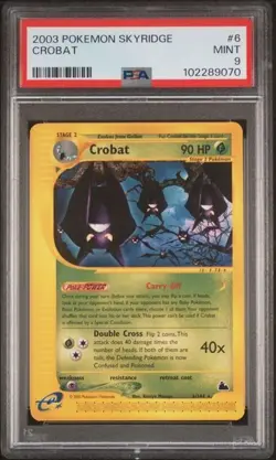Pokemon PSA 9 Crobat #6 Skyridge 2003 English - Image 2
