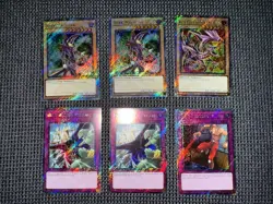 Yugioh 6 Card Platinum Secret Rare Lot RA04 Stampede PACK FRESH!!! - Image 1