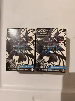 Pokemon TCG Black Bolt Booster Bundles Factory Sealed (Lot Of 2) - Image 1