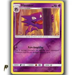 Pokemon Sun & Moon Crimson Invasion Haunter 37/111 Reverse Holo Uncommon NM - Image 1