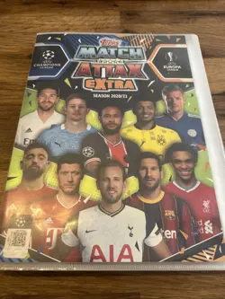 Topps Match Attax Extra 20/21 Binder With 224 Cards Inc Some Extras - Image 1