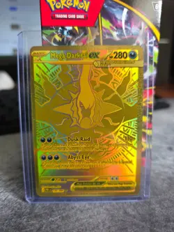 Pokemon TCG Mega Darkrai EX 120/084 Hyper Rare Mega Evolution Pitch Black - Image 1