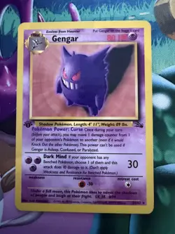Gengar - Fossil - 1st Edition - 20/62 - English - Pokemon TCG - Image 1
