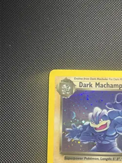 Dark Machamp Holo 10/82 Team Rocket Pokemon Card 2000 WOTC Rare - LP - Image 2