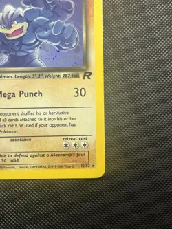 Dark Machamp Holo 10/82 Team Rocket Pokemon Card 2000 WOTC Rare - LP - Image 5