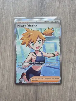 Pokemon TCG Misty’s Vitality Pitch Black Trainer Card 111/084 English - Image 1