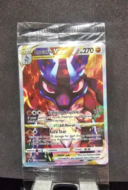 Pokemon TCG Crown Zenith Lucario VSTAR SWSH291 Promo Card Sealed - Image 1