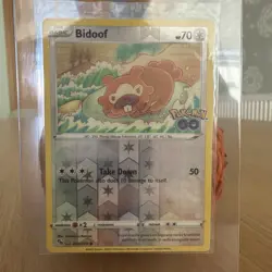 Pokemon TCG Unpeeled Bidoof Ditto Card Pokemon Go 059/078 - Image 2