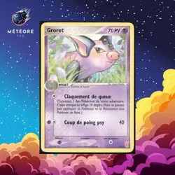 Carte Pokemon Groret 3/12 Ex Deck Posipi Francais - Image 1