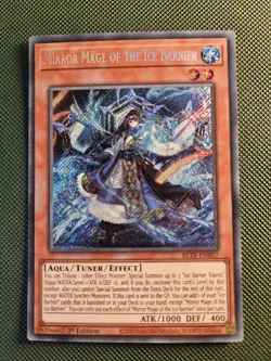 Mirror Mage of the Ice Barrier BLTR-EN007 Secret Rare 1st Edition NM YuGiOh - Image 1