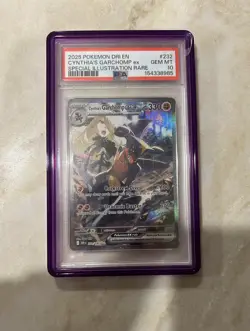 2025 POKEMON DRI EN-DESTINED RIVALS #232 CYNTHIA'S GARCHOMP ex SIR PSA 10 - Image 1