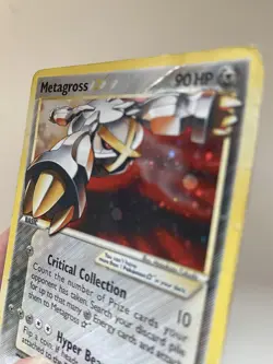 Metagross Gold Star 113/113 EX Delta Species 2005 Holo DAMAGED HP Pokemon card - Image 5