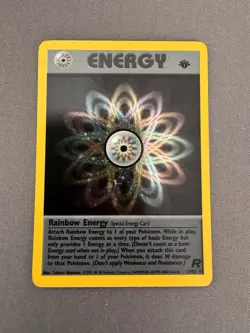 Pokemon TCG Rainbow Energy 1st Edition Holo Card #17/82 (NM) - Image 1