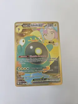 Pokemon TCG Iono's Bellibolt EX GOLD Hyper Rare Card 188/159 Journey Together - Image 2