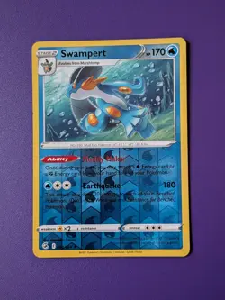 Pokemon Card Swampert Fusion Strike Reverse Holo Rare 064/264 Near Mint - Image 1