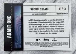 Topps 2026 Chrome Refractor Shohei Ohtani Dodgers Big Ticket #BTP-3 - Image 2