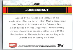 Juggernaut RayWave 2026 Topps Chrome Marvel #062 - Image 2