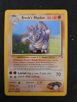 Brock's Rhydon 002/132 Gym Heroes Holo - Image 1