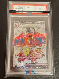 PSA10 Charizard ex 125/108 SR sv3 Ruler of the Black Flame Holo Pokemon Card - Image 1