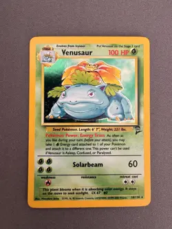 Pokemon TCG Venusaur Holo Card 18/130 Base Set 2 (NM) - Image 1
