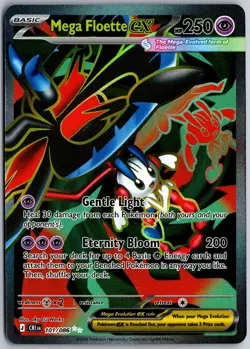 Mega Floette ex 101/086 HOLO Ultra Rare Chaos Rising Pokemon NM - Image 1