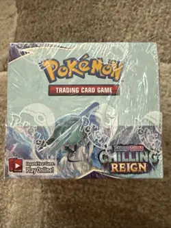 Chilling Reign Booster Box - New Factory Sealed - Pokemon TCG Sword & Shield 820650818462 - Image 1