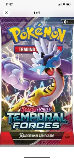 Pokemon TCG: Scarlet & Violet TEMPORAL FORCES 18 Sealed Booster Packs SV05 - Image 2