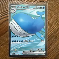Wailord ex 097/084 Full Art Ultra Rare Pokemon Pitch Black ME05 NM English - Image 2