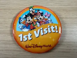 Walt Disney World 1st Visit Large Pin Badge Brooch (Un-Personalised) - Image 1