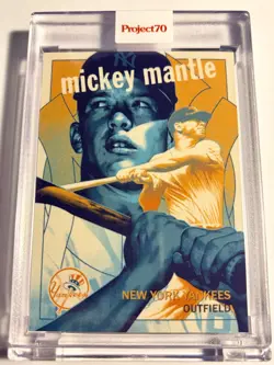2021 Topps Project 70 Matt Taylor MICKEY MANTLE New York Yankees Art Card 460 - Image 1