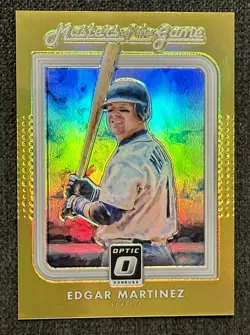 2016 Panini Donruss Optic Masters of the Game Gold Prizm Edgar Martinez #10/10 - Image 1