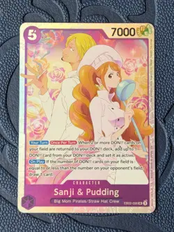 Sanji & Pudding EB02-035 Extra Booster Anime 25th English Edition One Piece CCG - Image 1