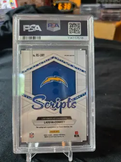 2024 LADD MCCONKEY ROOKIE SCRIPTS PSA 10 CHARGERS MOSAIC #RSLMY - Image 2