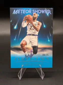 2024-25 Panini Origins LeBron James Meteor Shower #20 TURQUOISE /25 - Image 2
