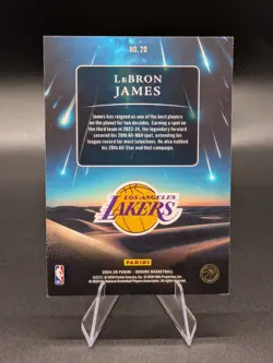 2024-25 Panini Origins LeBron James Meteor Shower #20 TURQUOISE /25 - Image 3