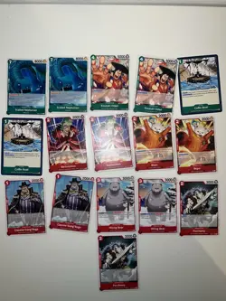 One Piece TCG Card Lot x56 | Mixed Colours + EB03,OP14, OP07, OP08 | Near Mint - Image 1