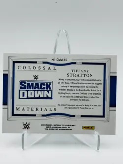 2024 Panini National Treasures WWE Tiffany Stratton Colossal Mat Materials #/5 - Image 2