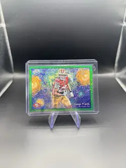 George Kittle 2025 Topps Cosmic Chrome #STN-22 Stars In The Night Green /75 - Image 1